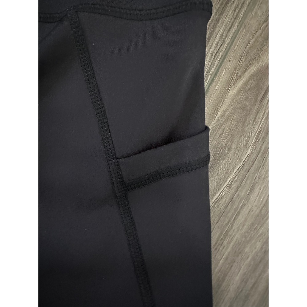 AVA Athletic Shorts High Waist Yoga Workout Pocket Bike Shorts Black - Picture 12 of 12